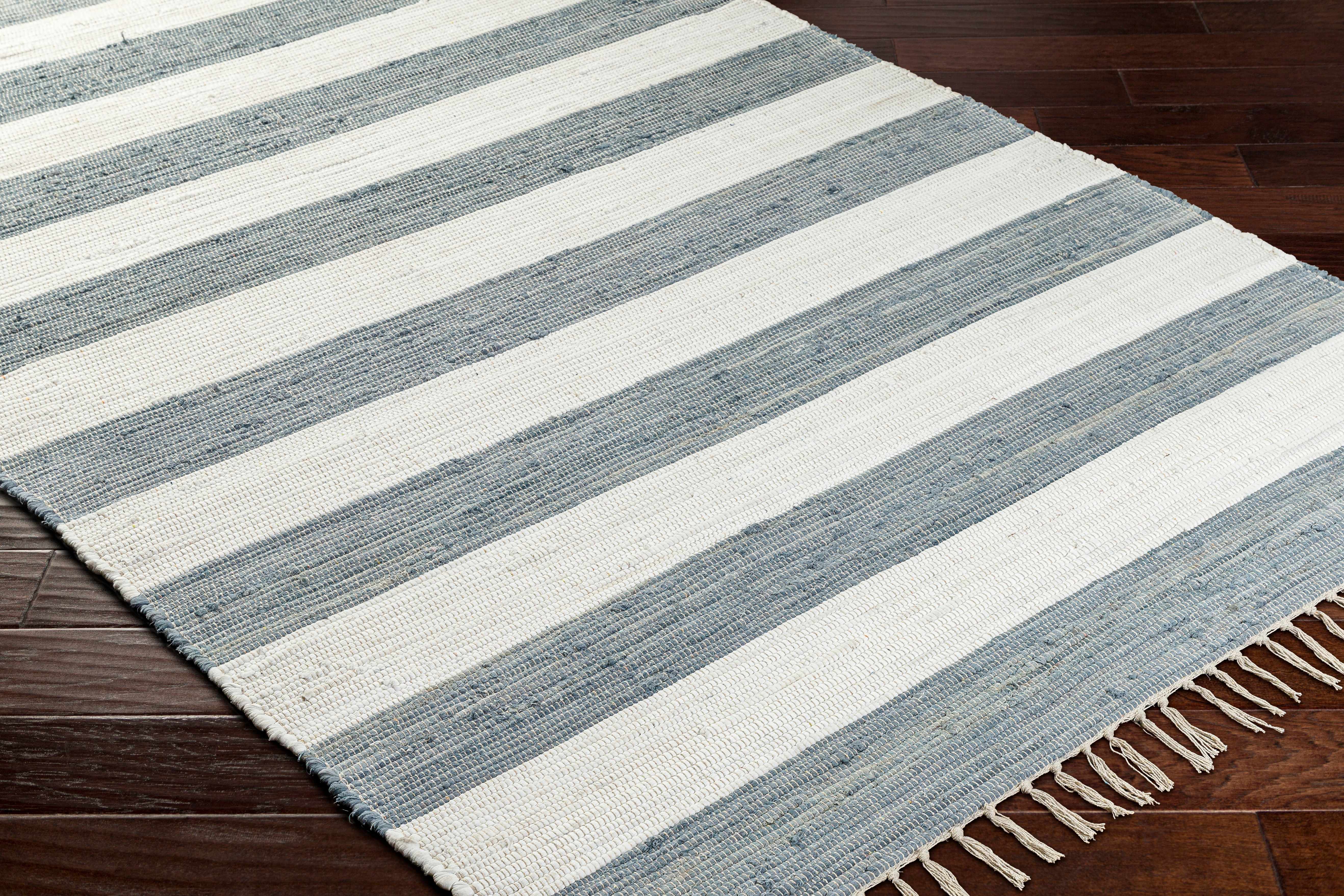 Moby Gray Blue Runner Rug
