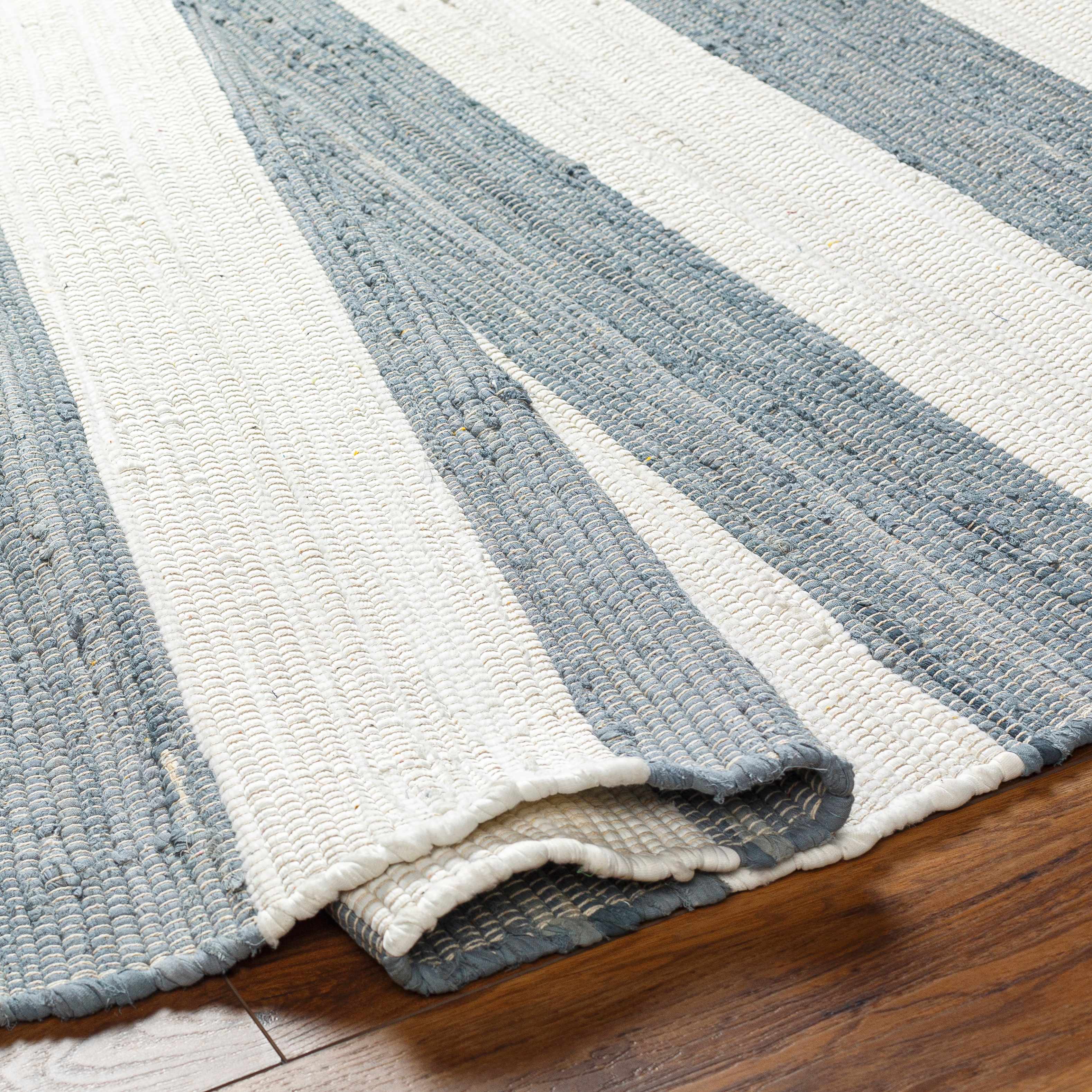 Moby Gray Blue Runner Rug