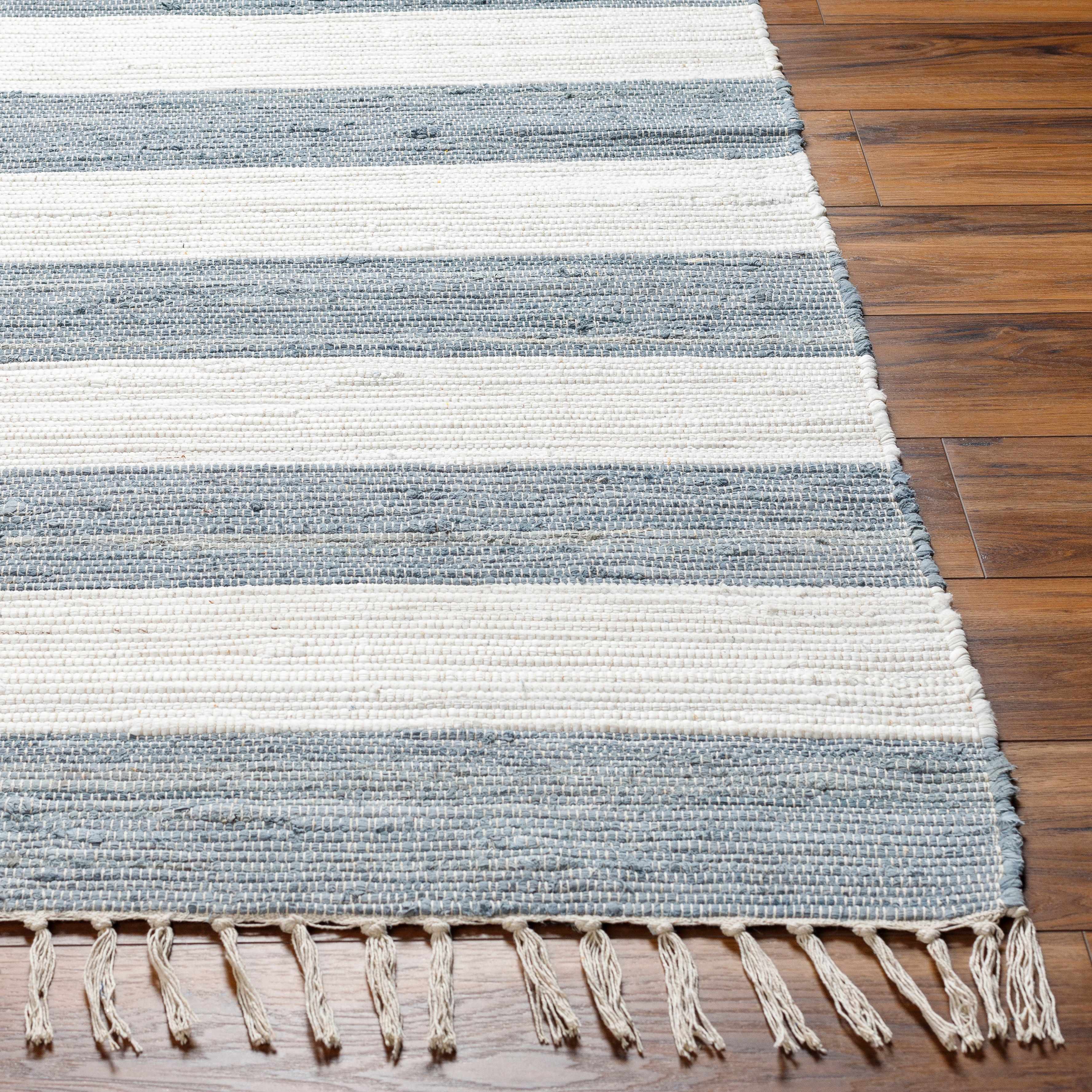 Moby Gray Blue Runner Rug