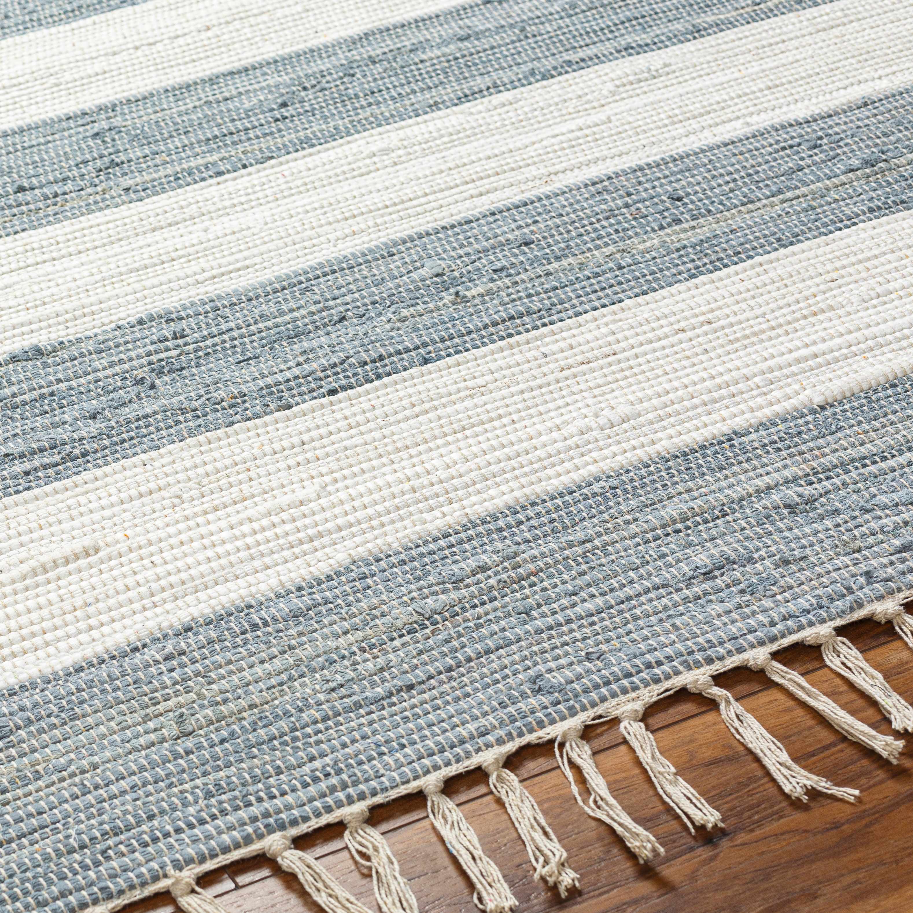Moby Gray Blue Runner Rug