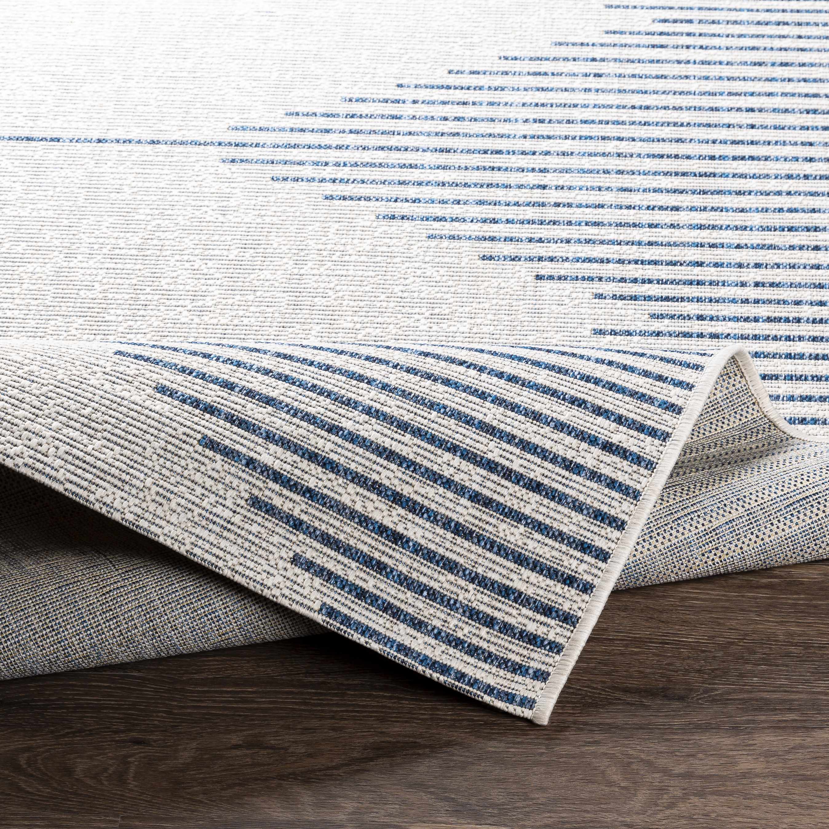 Stephan Blue & Cream Indoor & Outdoor Rug