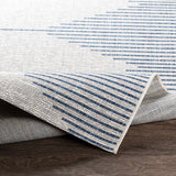 Stephan Blue & Cream Indoor & Outdoor Rug