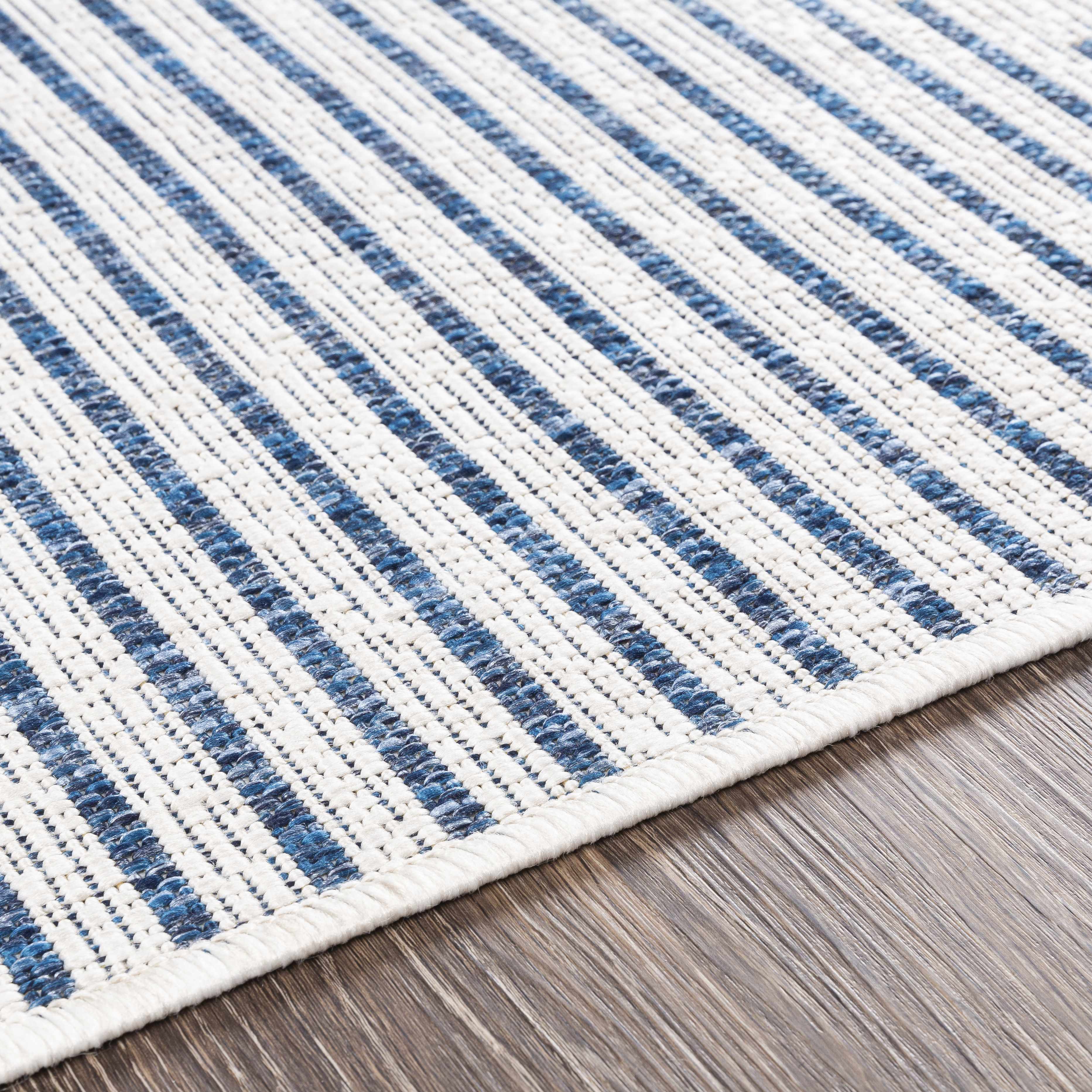 Stephan Blue & Cream Indoor & Outdoor Rug