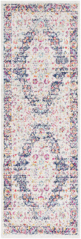 Thorsby Magenta & Cream Runner Rug