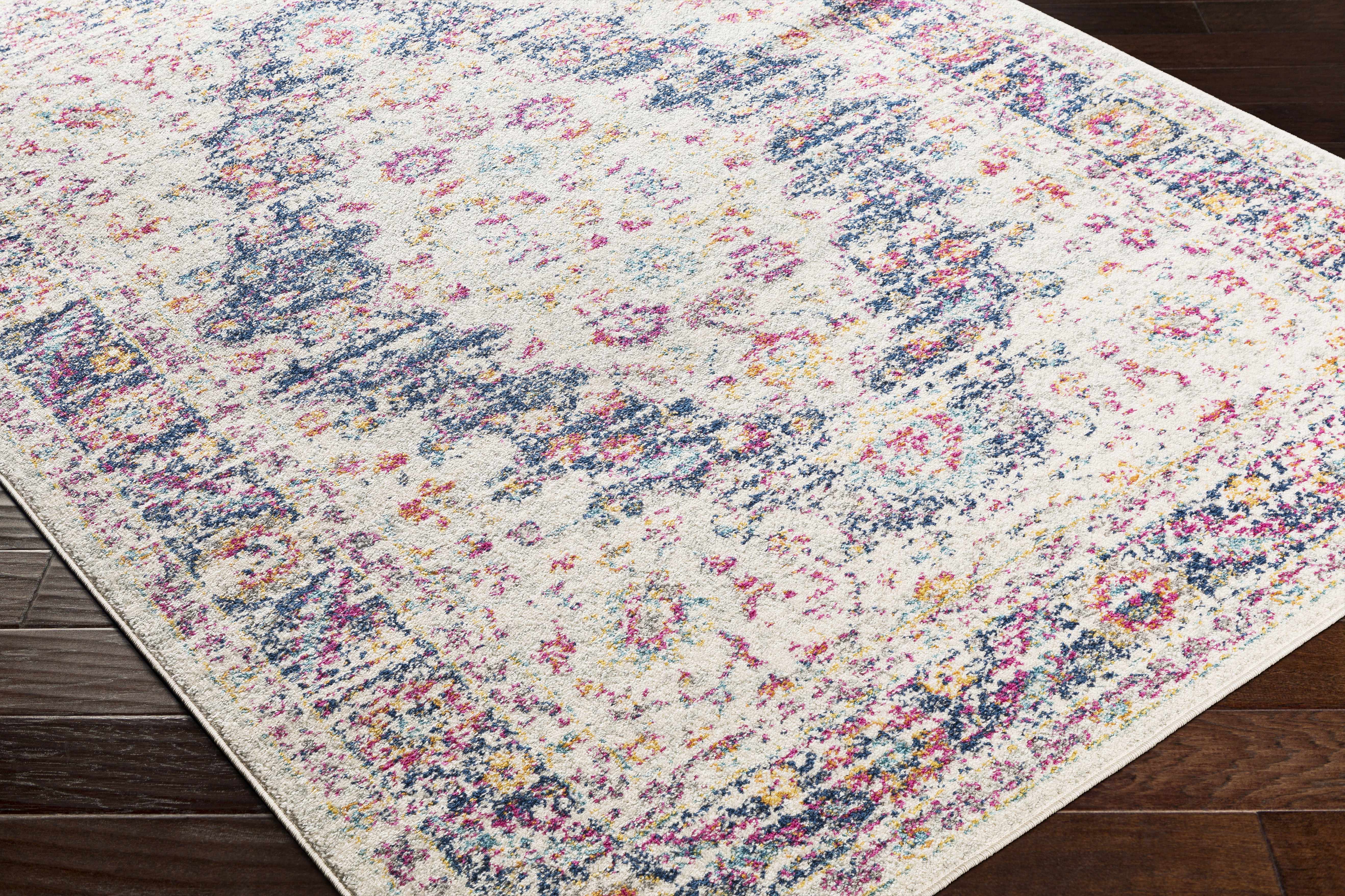 Thorsby Magenta & Cream Runner Rug