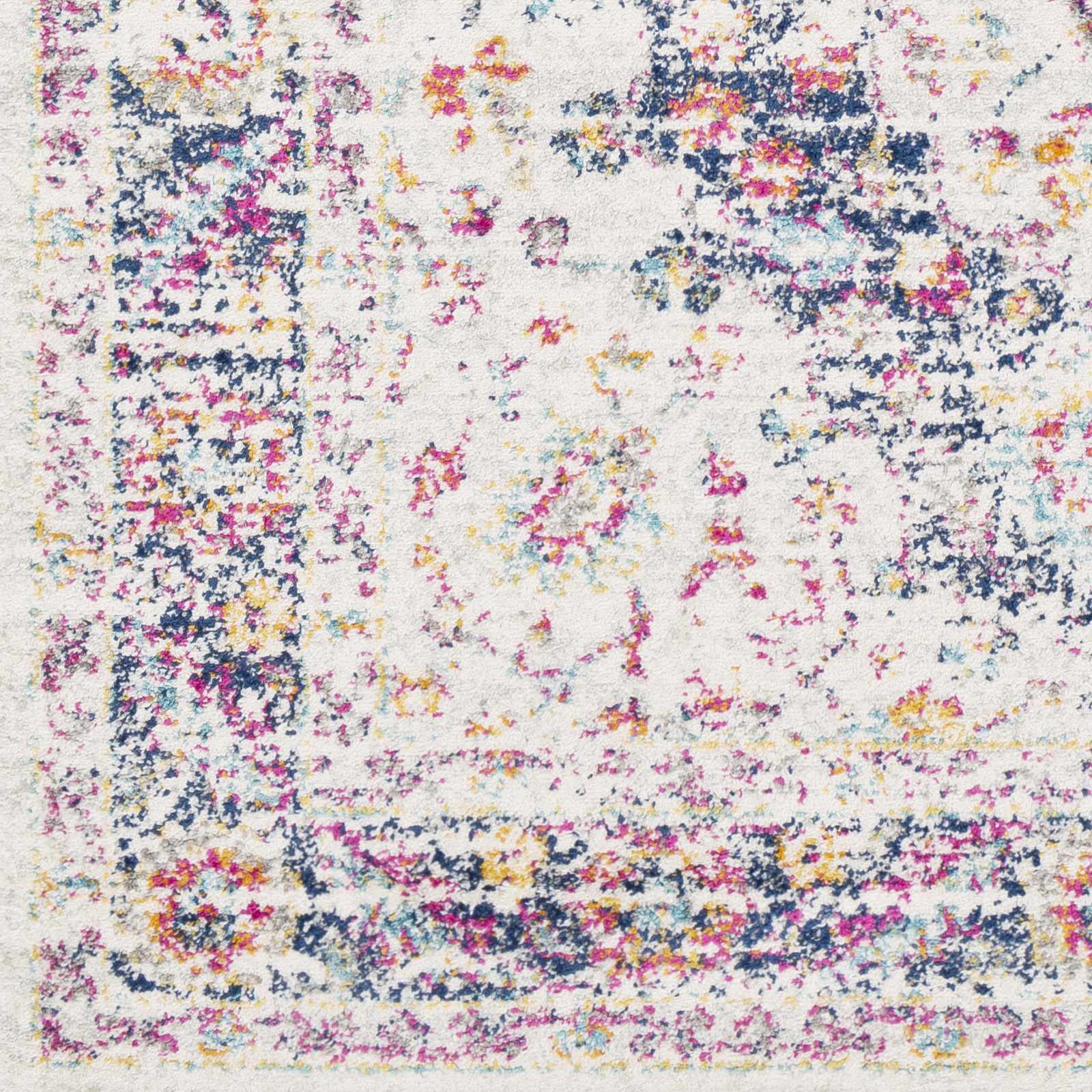 Thorsby Magenta & Cream Runner Rug