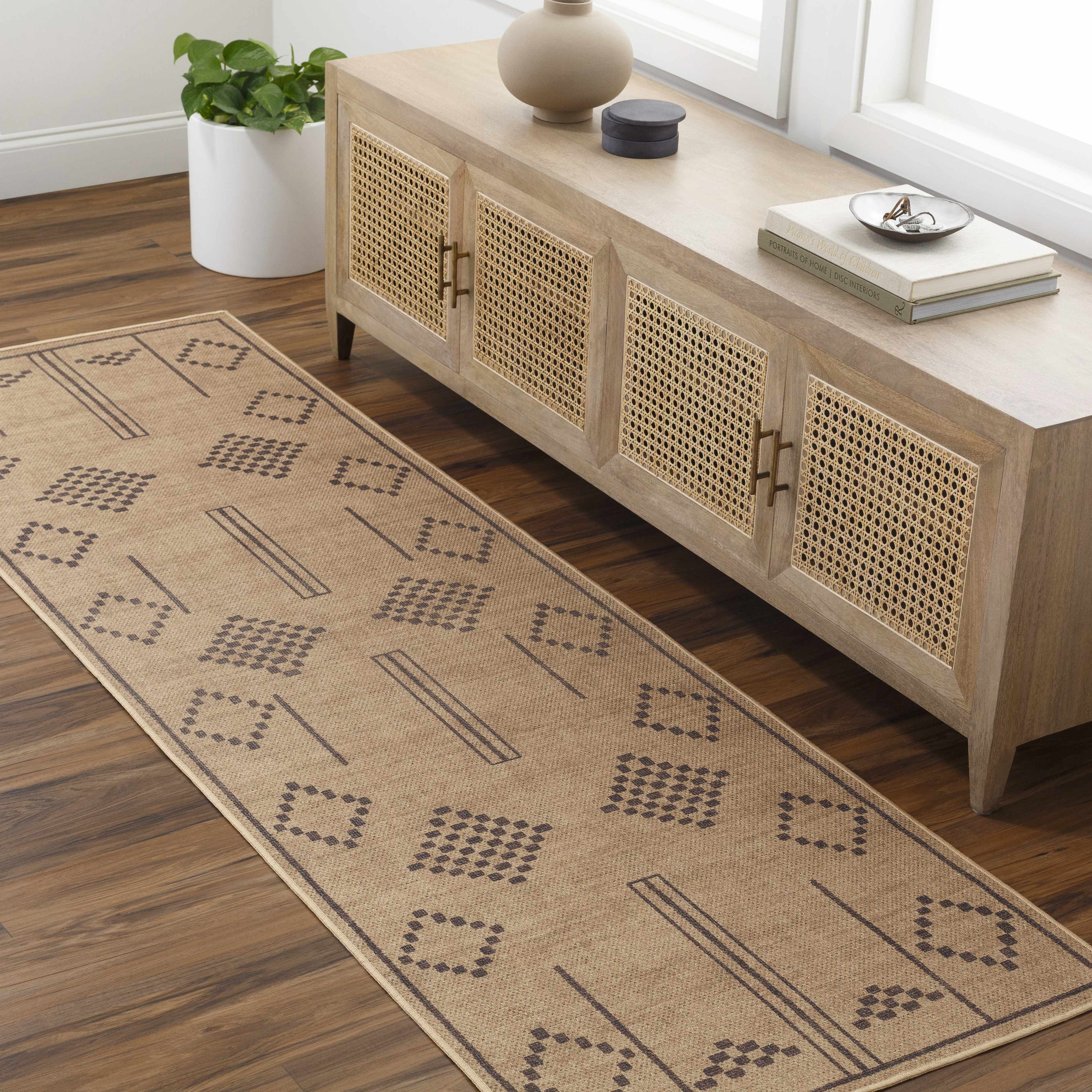 Fathi Washable Runner Rug