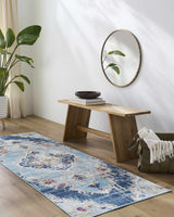 Blue Wallsburg Runner Rug