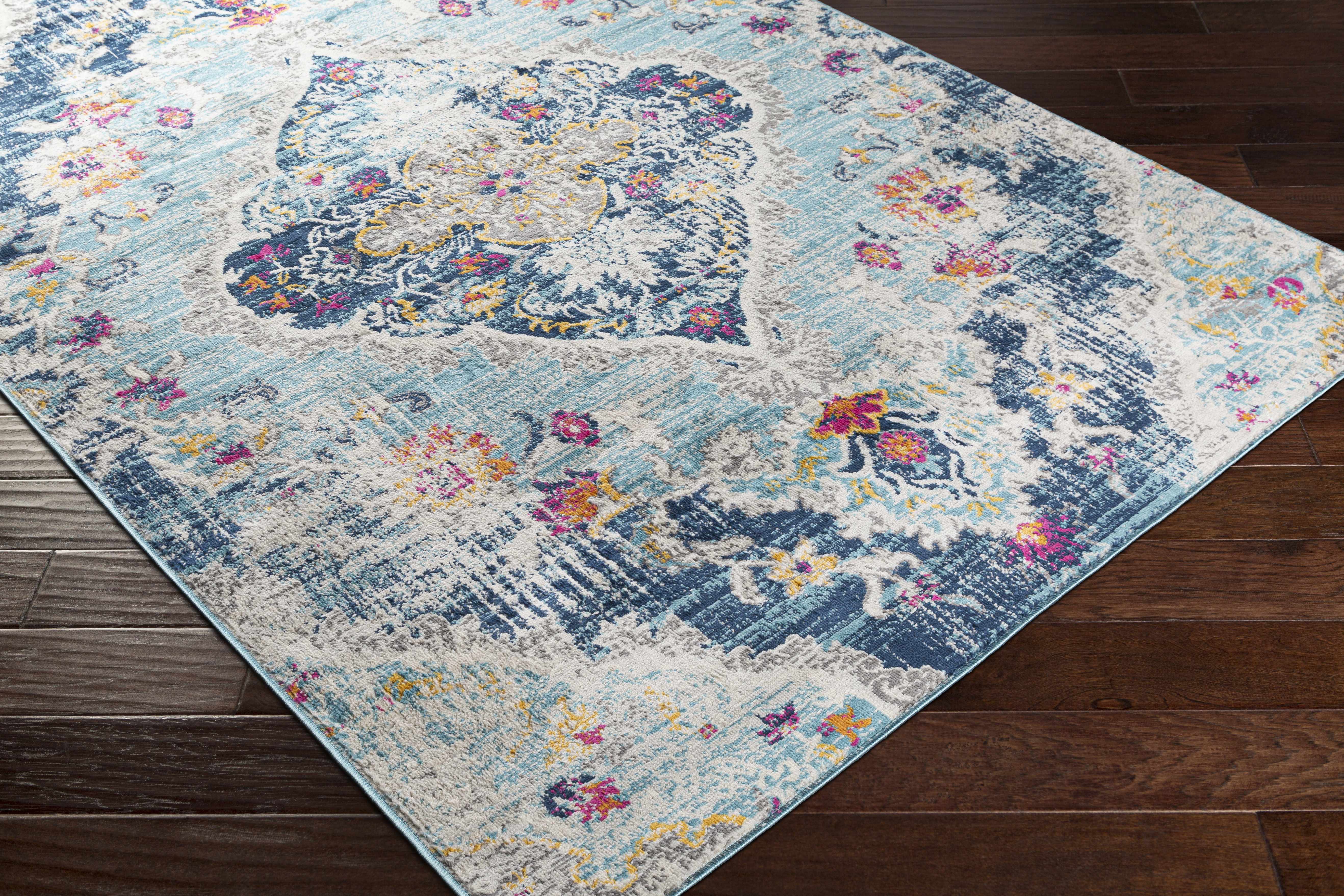 Blue Wallsburg Runner Rug