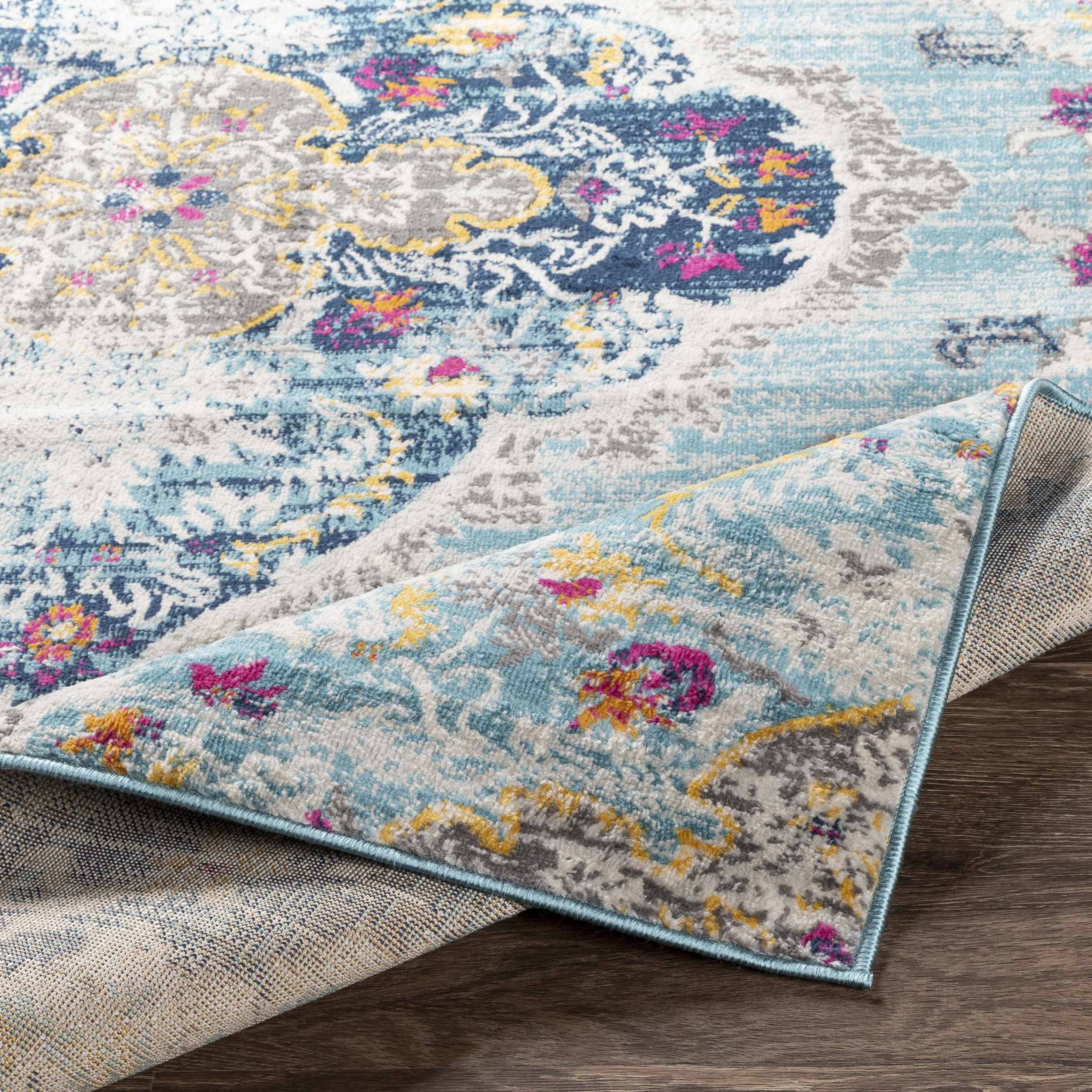 Blue Wallsburg Runner Rug