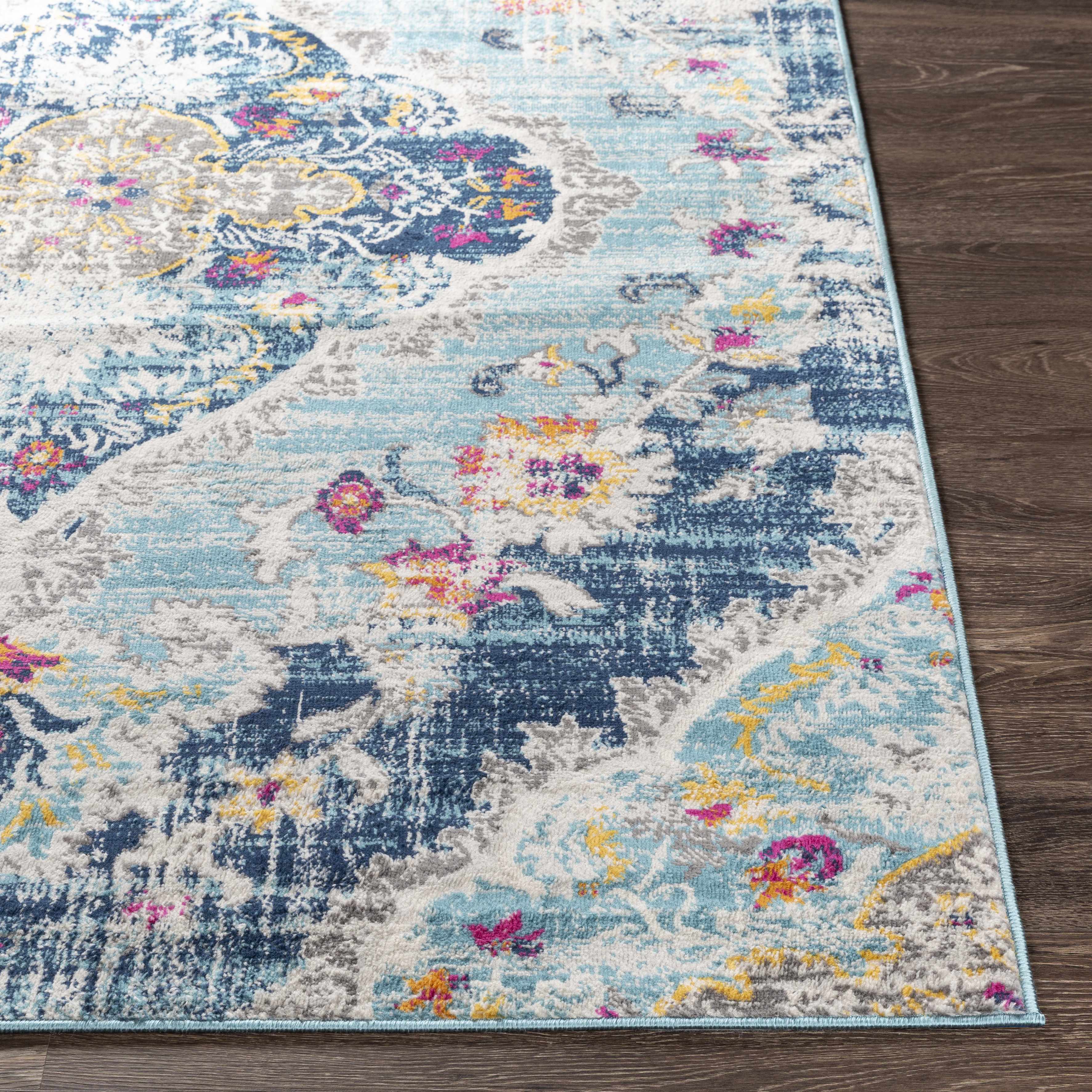 Blue Wallsburg Runner Rug