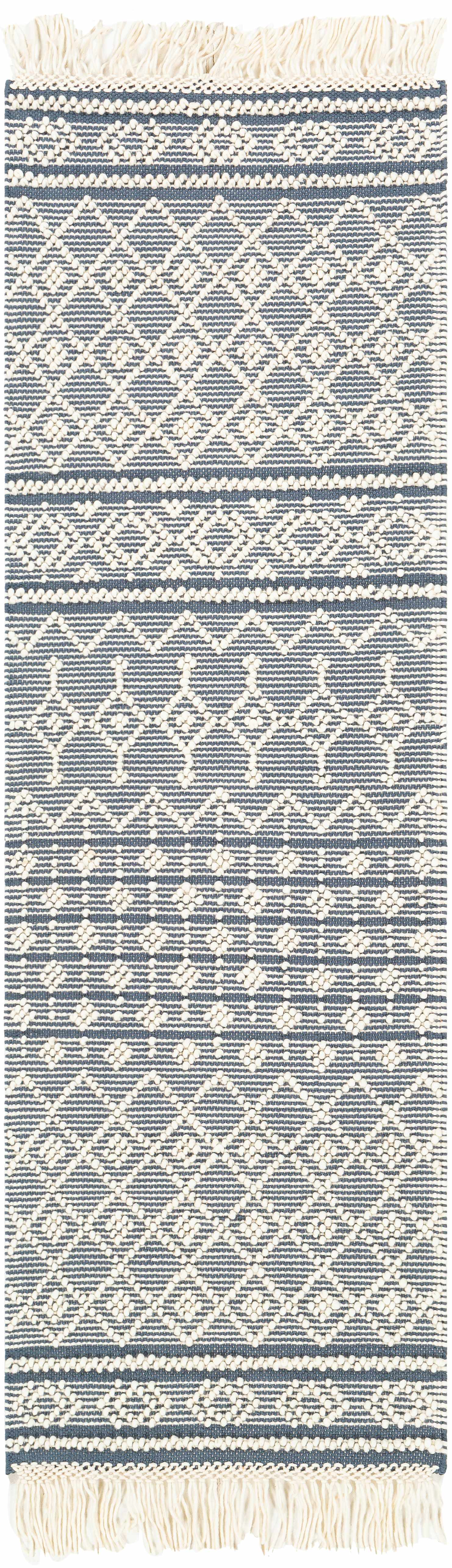 Brothers Blue Wool&Cotton Rug