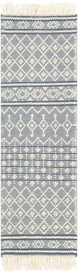 Brothers Blue Wool&Cotton Rug