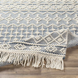 Brothers Blue Wool&Cotton Rug