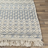 Brothers Blue Wool&Cotton Rug