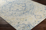 Ivory Teal Ojus Runner Rug