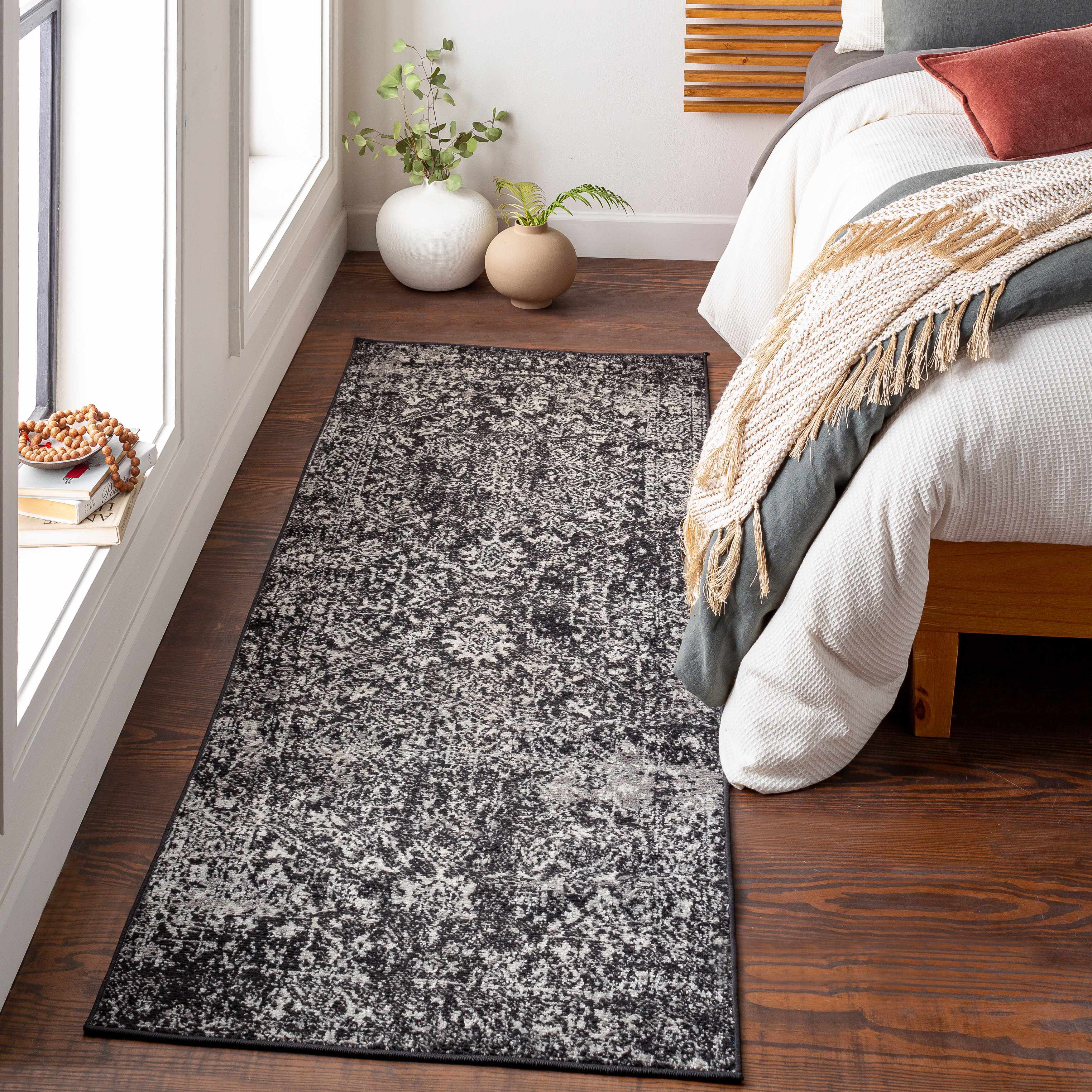 Rachel Black Runner Rug