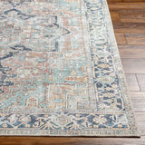 Green Nisa Vintage Washable Runner Rug