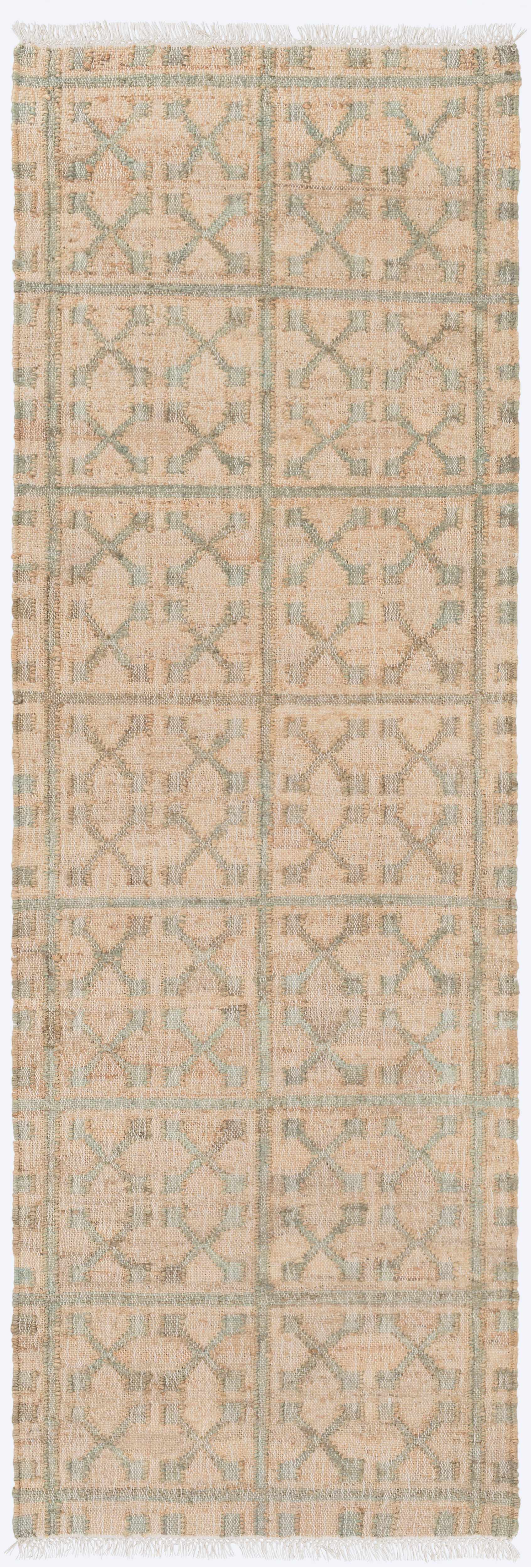 Rice Dusty Sage Runner Rug
