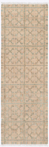 Rice Dusty Sage Runner Rug