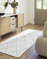 Amani White Runner Rug