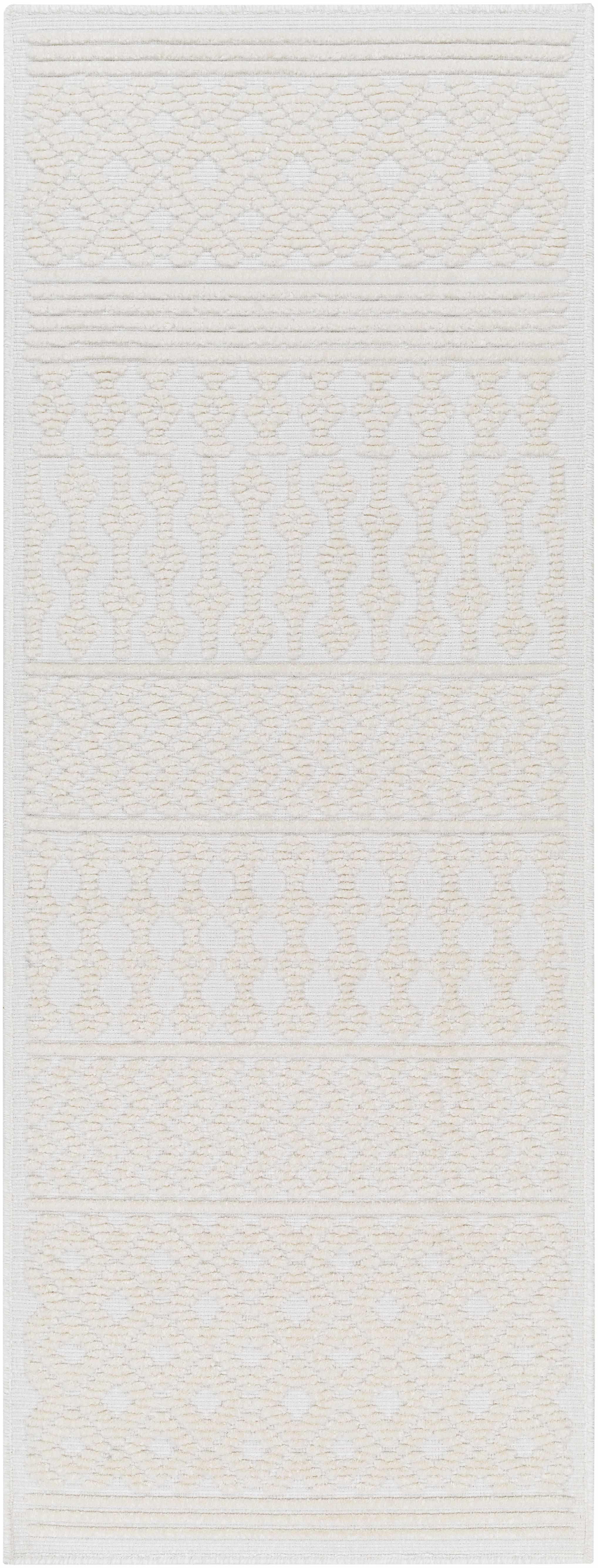 Drago White Runner Rug