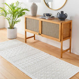 Drago White Runner Rug