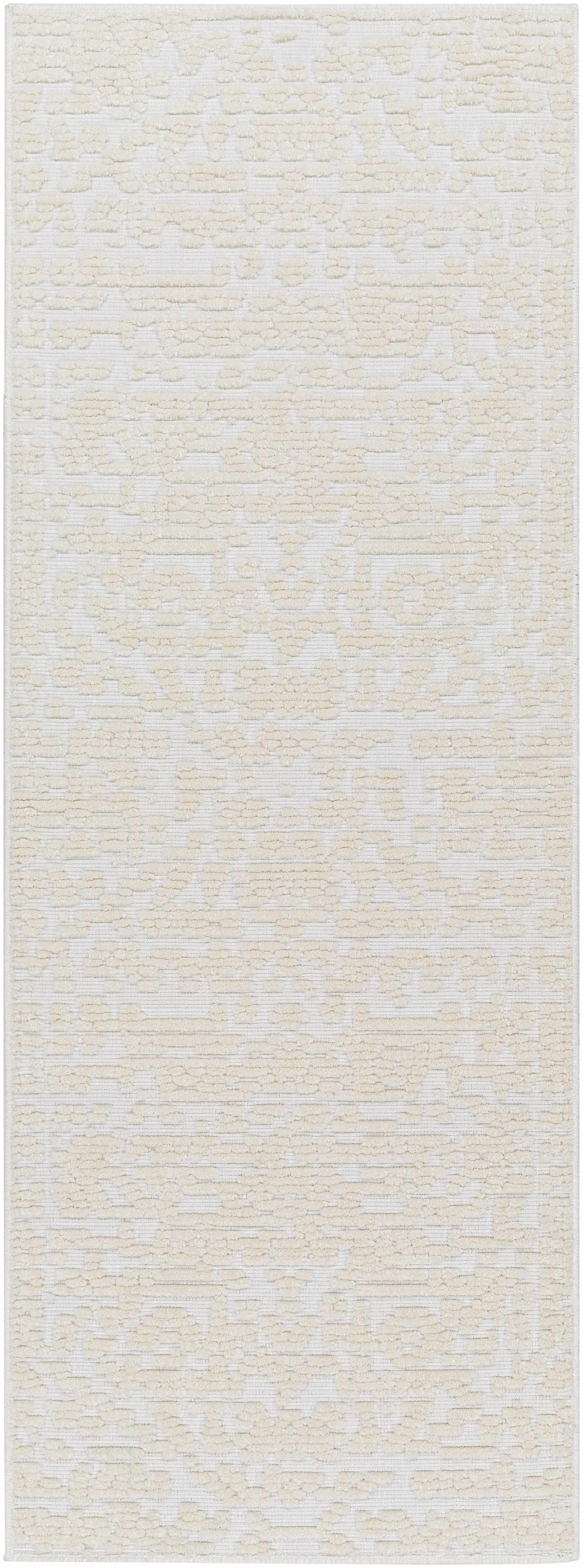 Beren Cream Washable Runner Rug
