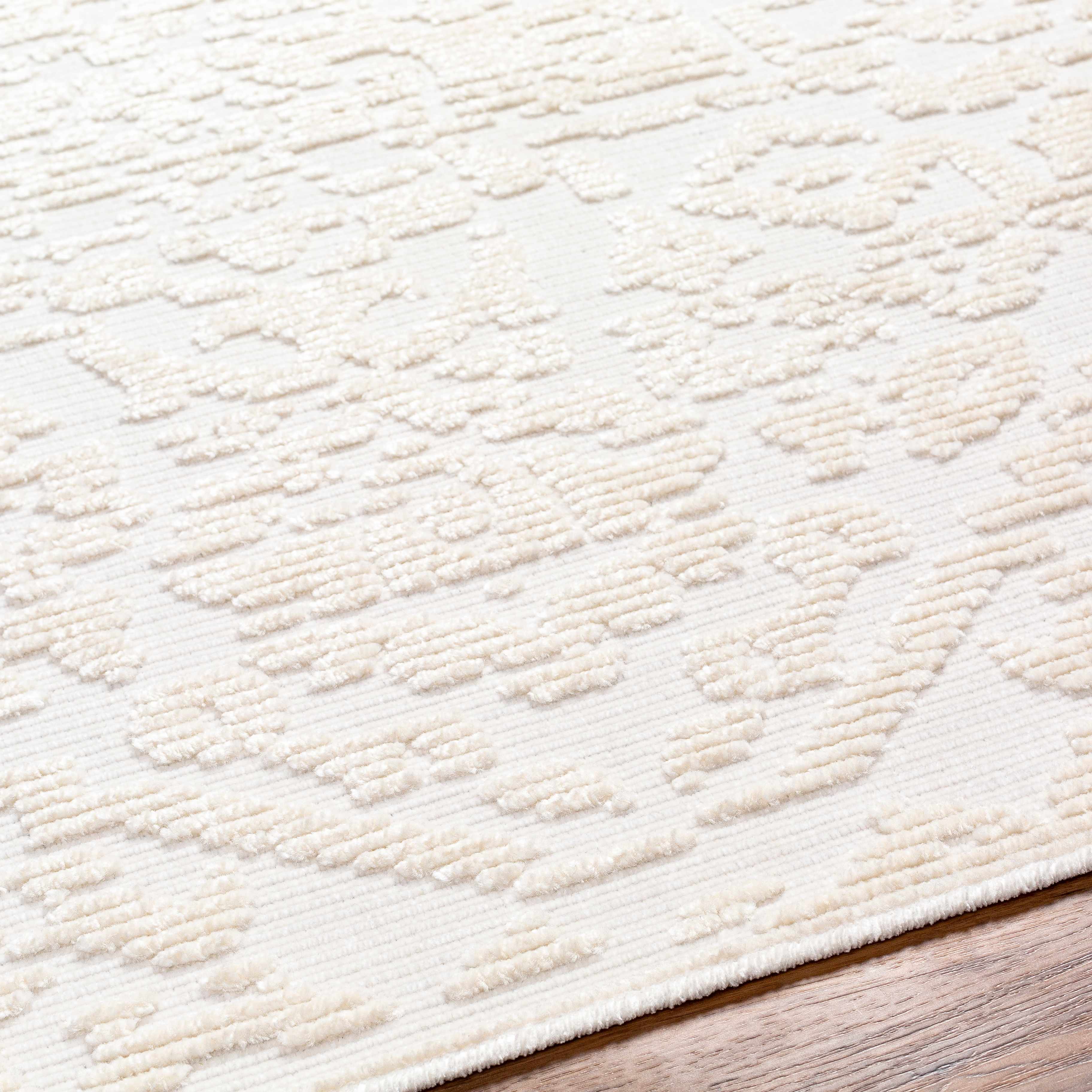 Beren Cream Washable Runner Rug