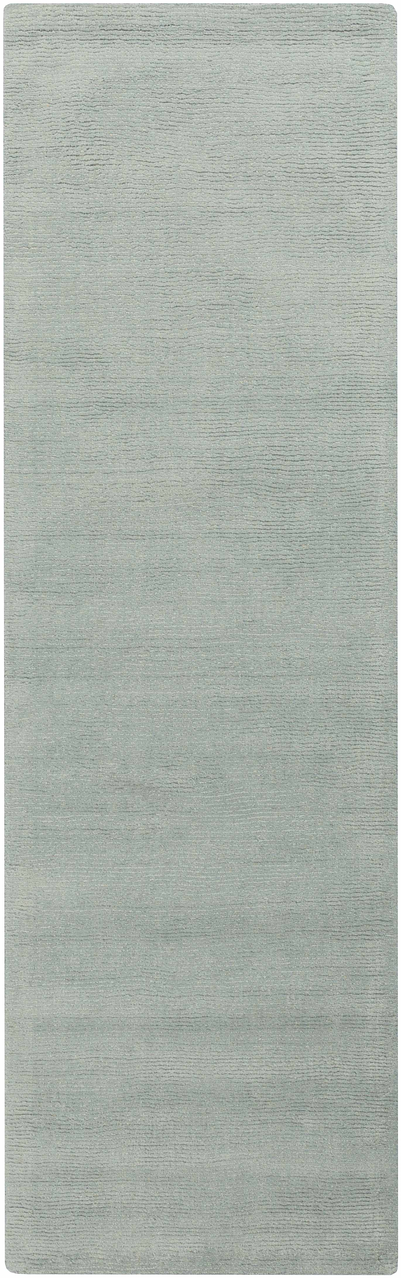 Brockton Solid Wool Dusty Sage Runner Rug