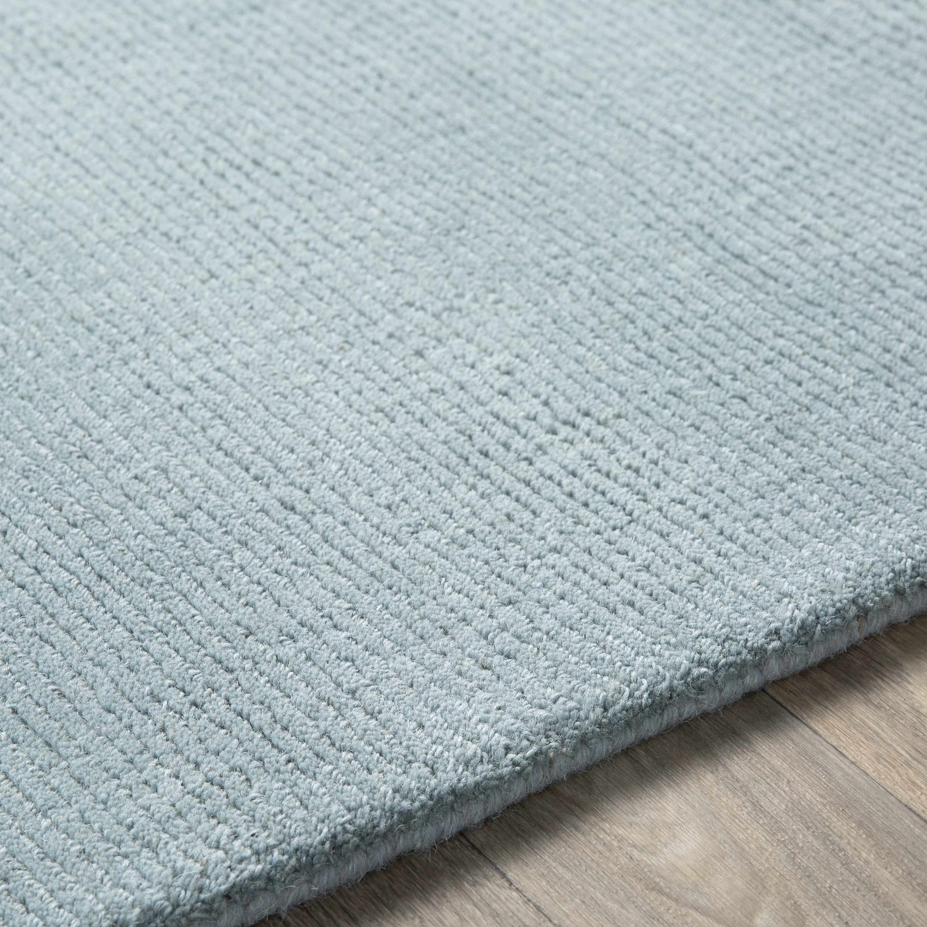 Brockton Solid Wool Dusty Sage Runner Rug