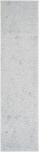 Isako Cream & Gray Solid Washable Runner Rug