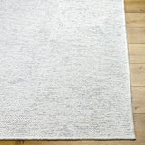 Isako Cream & Gray Solid Washable Runner Rug